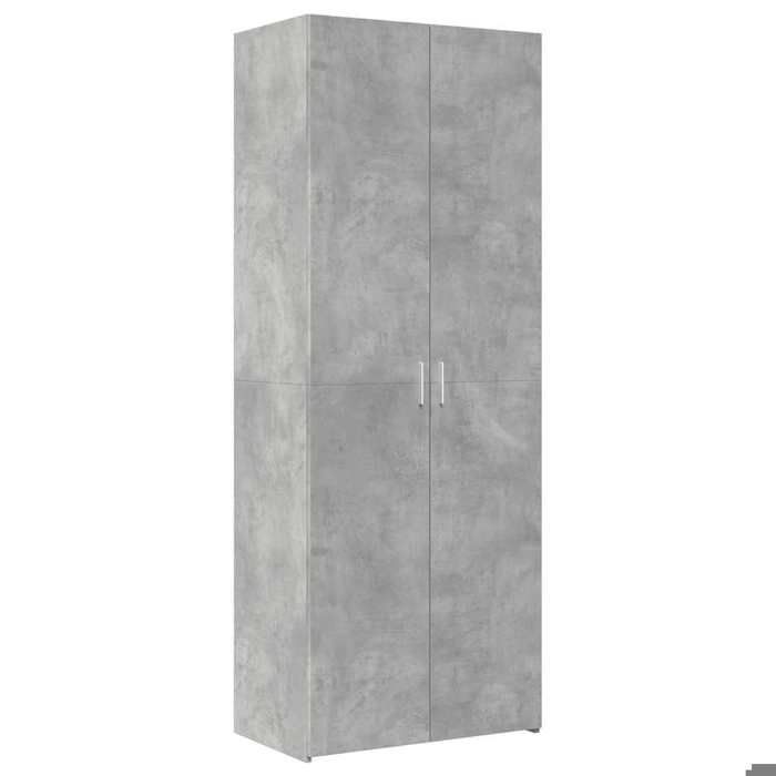 “Winter SaleTOP Armoire/Cabinet à tiroirs Gris - Buffet haut gris béton 70x42 5x185cm - bois dingénierie PRO56065