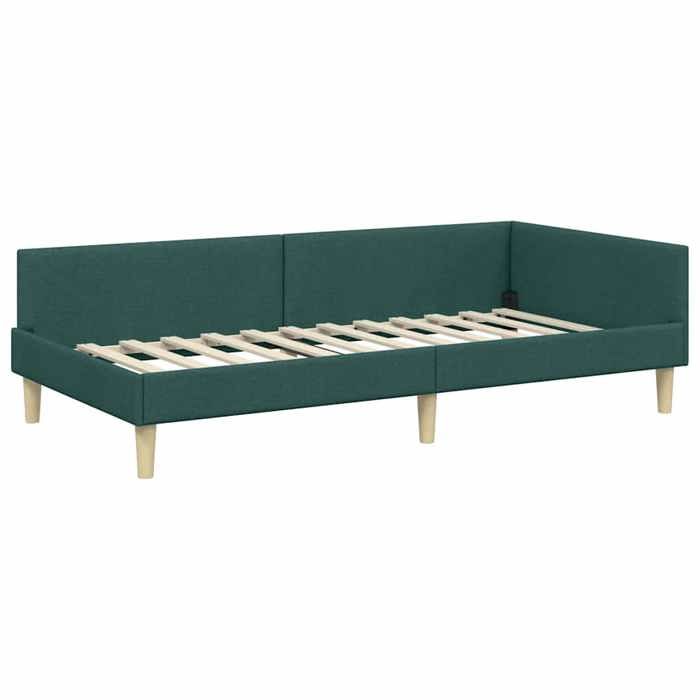 NEUF Structure de lit dangle - UU - 1 PLACE - Vert foncé 100x200 cm tissu SS323