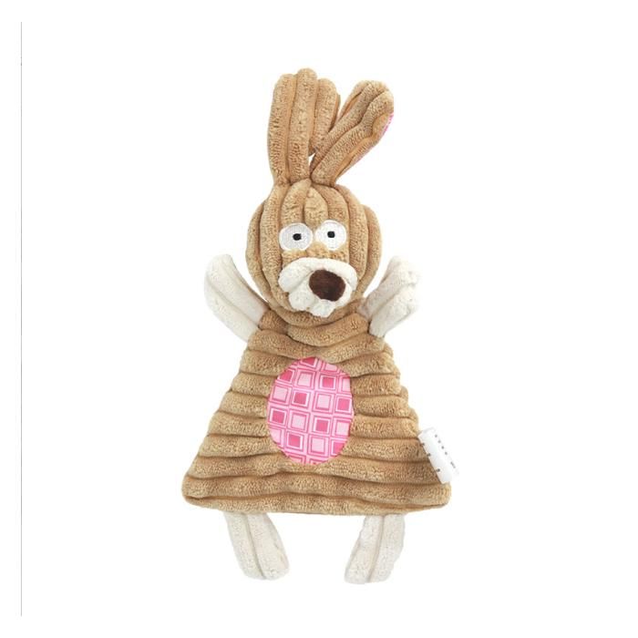 Jouet en peluche pour chien - Phoesky - Interactif - Qui couine - Velours côtelé - Design souris et lapin