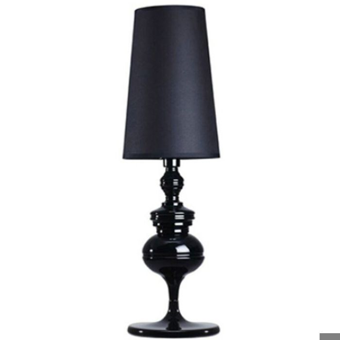Lampe décorative de salon de style européen lampe de table lampe de chevet grand noir 25x83cm
