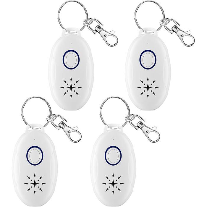 veore Répulsif À Ultrasons 4 Pack Anti Moustique Ultrason Portable Rechargeable Électronique USB De Charge Le Camping Lot de 4