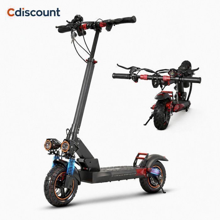 Mankeel Trottinette Électrique Adulte Tout-Terrain 800W Autonomie 70 km Vitesse 50 km/h Double Suspension Batterie Lithium
