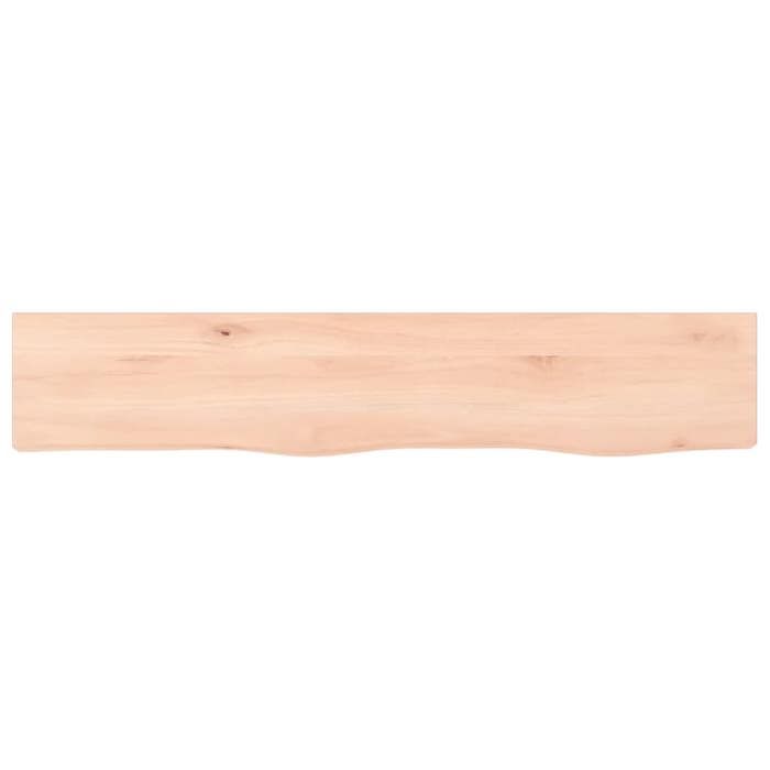 MEUBLE DE SEJOUR Brun - MODE Étagère murale - 100x20x2 cm bois de chêne massif non traité Nettoyer facile_09_2573