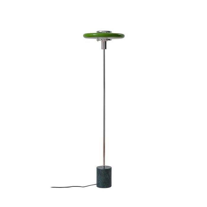 Lampadaire salon - Lindby - lampe sur pied - Marbre - vert chromé