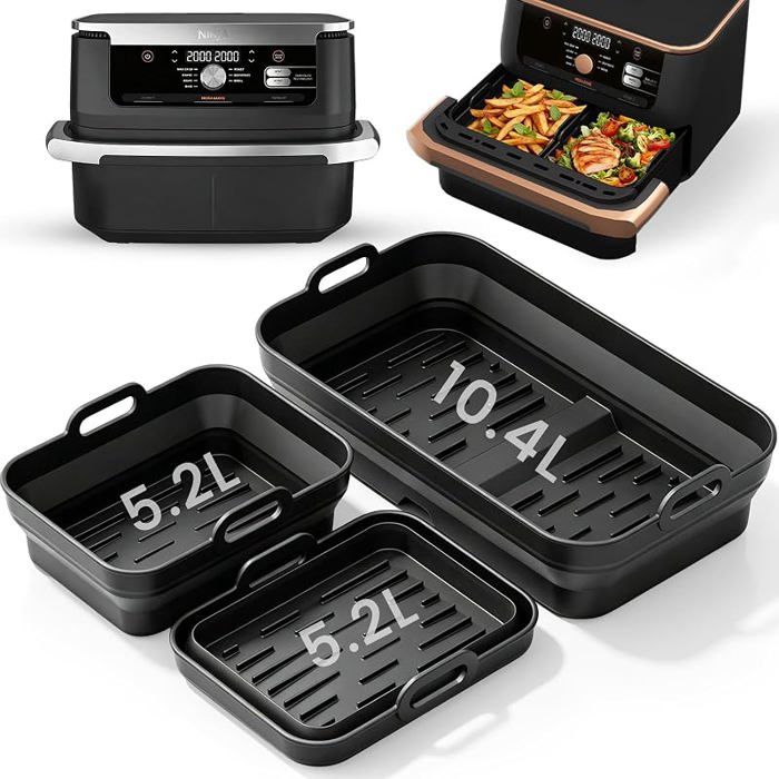 Airfryer Acceoire pour Ninja Foodi Flexdrawer 10 4 l friteue à air chaud AF500EU 3 10.4l Foodi Flexdrawer Moule ilicone