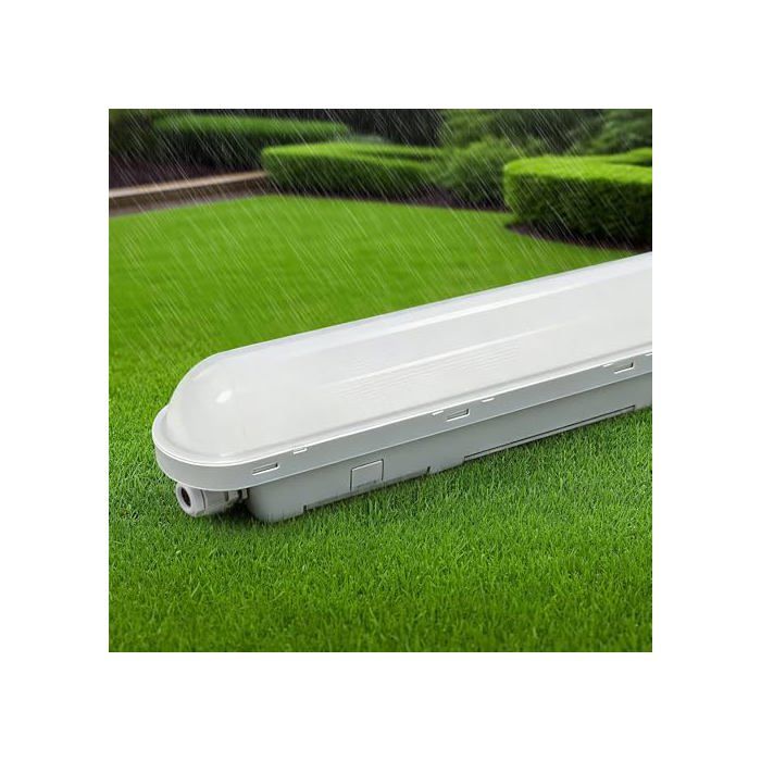 Néon LED 60cm Réglette LED IP65 Connectable 18W [2250LM 4000K Naturel Blanc] - Luminaire Étanche Tube Lampe pour Garage Cave