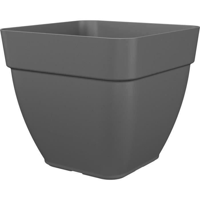 Pot De Fleur Miami 16 Cm Marron Mocha - Design Moderne Mate - Plastique Recyclé Résistant Gel/UV - Fabriqué Au Portugal