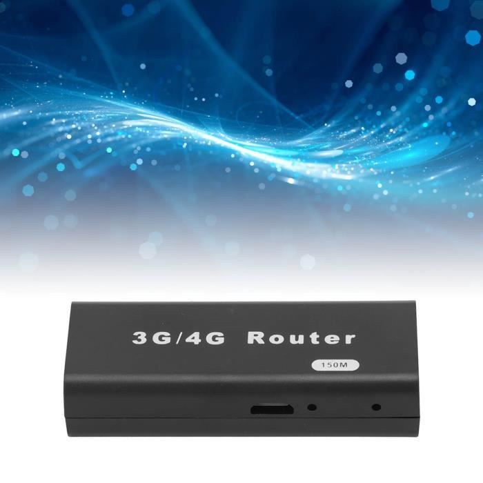 Routeur De Voyage sans Fil, Point D'accès WiFi Mobile 4G Routeur Internet sans Fil Haut Débit