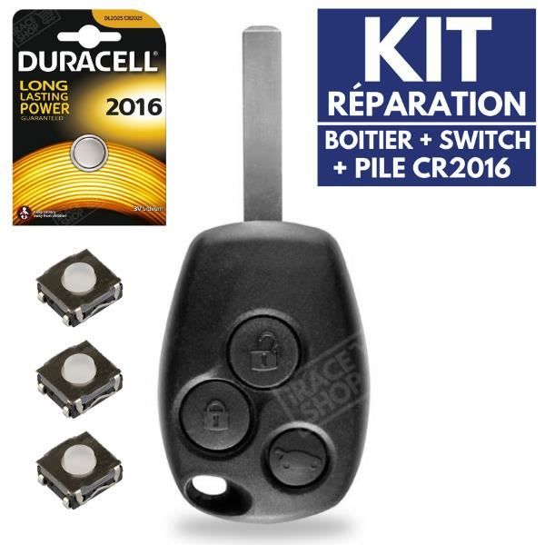 Coque Clé Pour Renault 2 Boutons Clio Modus Twingo Kangoo Télécommande Plip - Équipement Auto - Foto 10