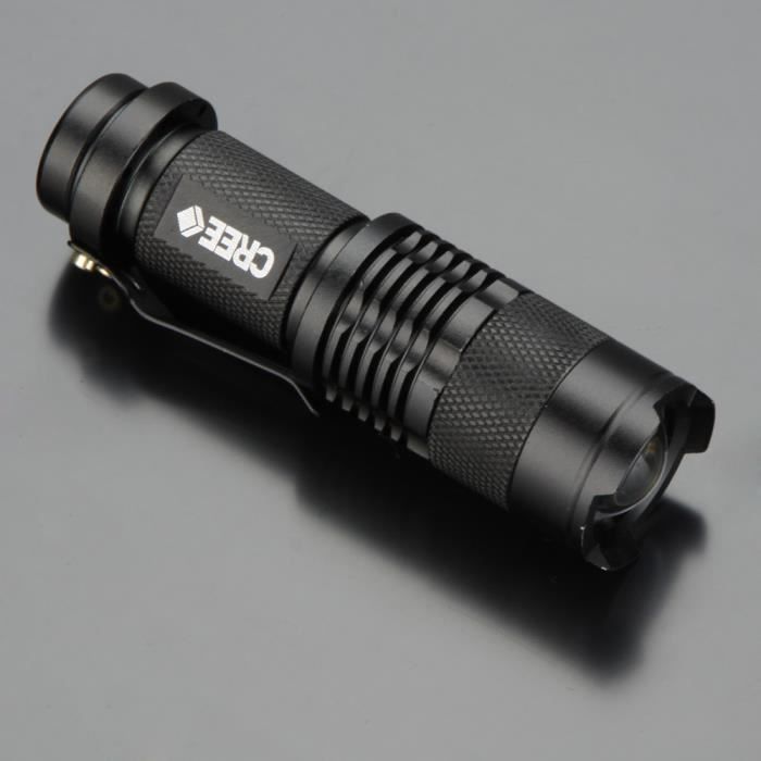 Mini LED Lampe de Poche Torche Eclairage Porte-Cl/é Portable-ARGENT