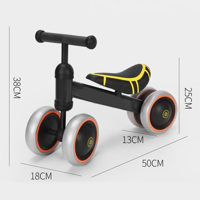 Jolie Draisienne Trottinette 1-3 Ans Bébé Vélo Enfant sans Pédales