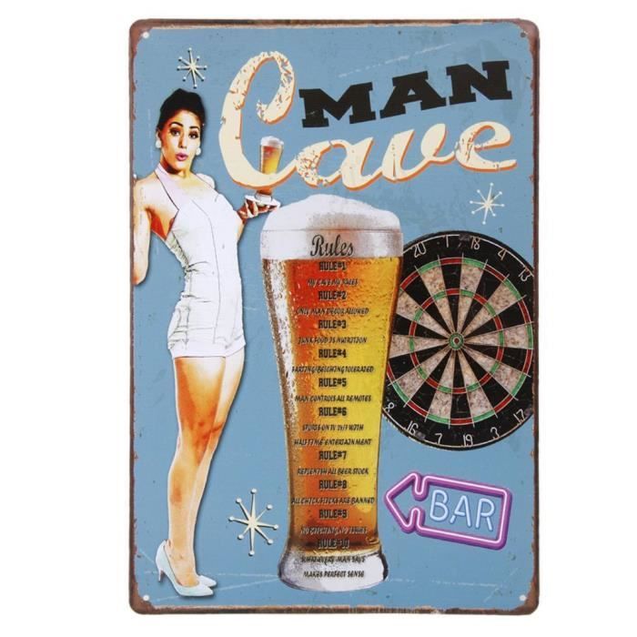 Plaque Murale En Métal étain Star Wars - Style Vintage Bar / Garage - 30x20 Cm