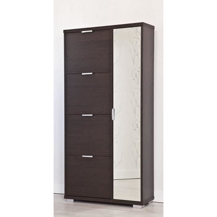 Meuble à Chaussures as 63ab wengé[363] Cdiscount Maison