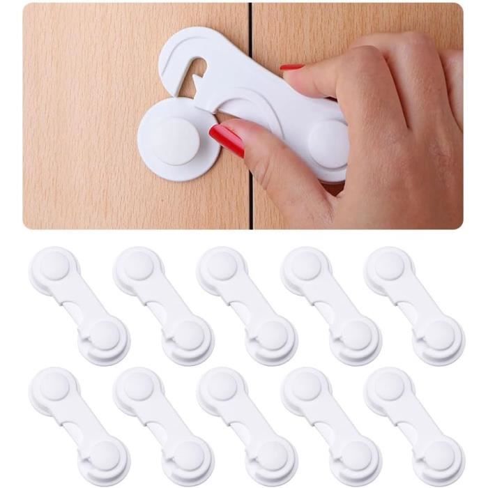 10Pcs Securite Placard Enfant Bloque Porte Bébé Bloc Porte