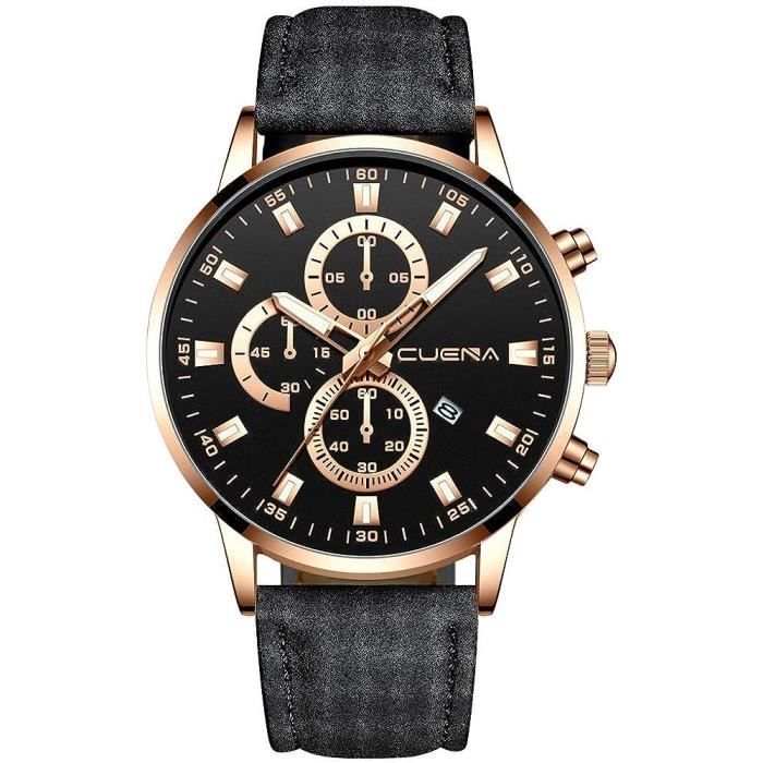 Montres,Forsining — Montre mécanique pour hommes,bracelet montre  masculin,de marque supérieure,en acier - Type Full Black , - Achat/vente  montre Homme Adulte - Cdiscount