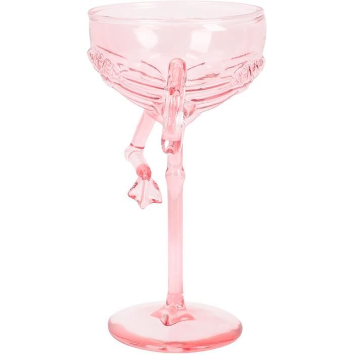 Verres À Martini Vin Flamant Rose De Collection Cocktail Photo Mariée