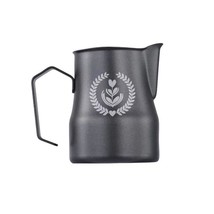 Pichet En Acier Inoxydable 1 Litre - Bec Verseur Oblique, Poignée Ergonomique, Pour Bar, Restaurant, Maison