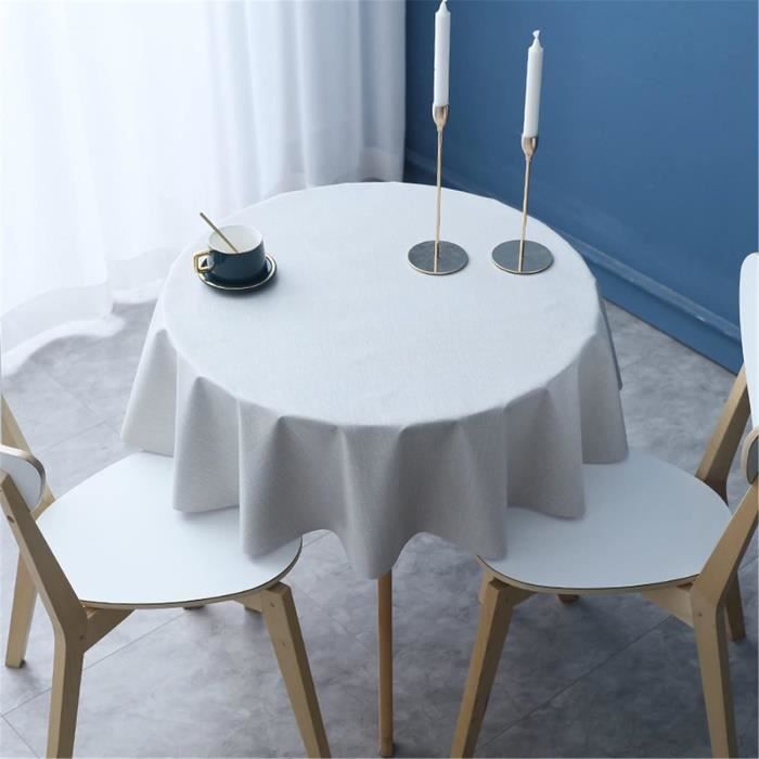 Lukery Nappe Ronde Lavable, Satin Nappe De Table Essuyable Anti-Taches, Nappe Pour Cuisine Jardin Exterieur Restaurants (180cm,Vert Sauge