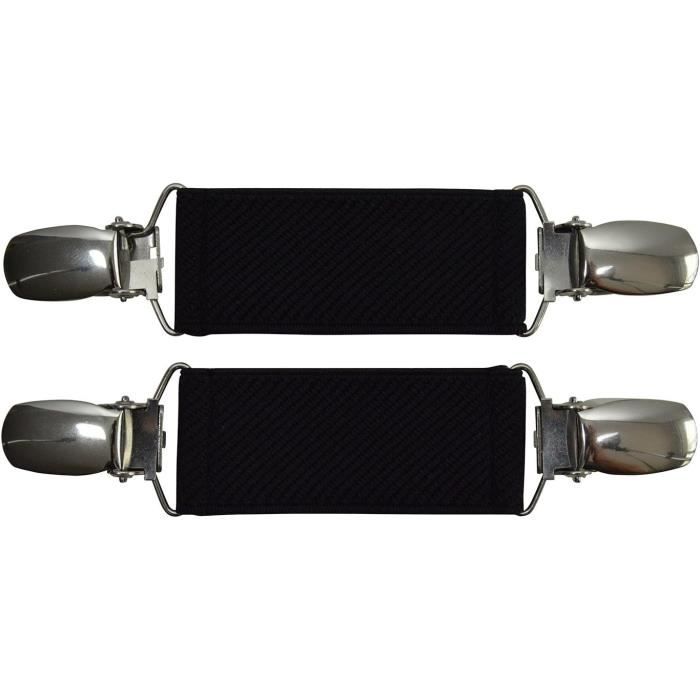 Sangles de bottes de motard - Clips élastiques réglables pour pantalons