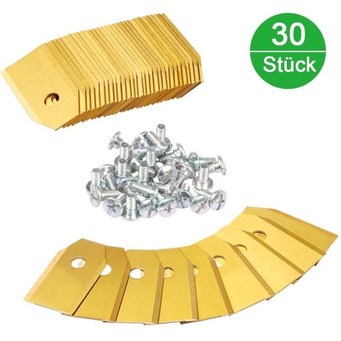 Aiperq Lame De Rechange En Titane Pour Tondeuse Husqvarna, Lot De 45 Lame De Tondeuse à Gazon