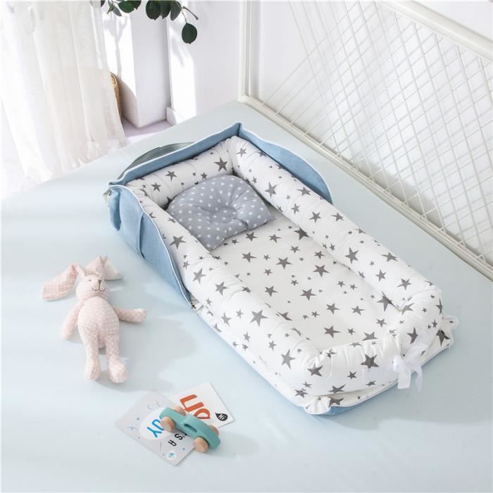 Réducteur de lit bébé matelassé 2 en 1 - Bleu Mode Bébé CO518 : Magasin de  puériculture et jouets de naissance : poussette et landau , cadeau de  naissance