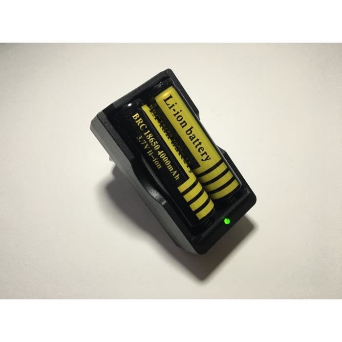 Batterie Externe 4000mah Combien De Charge 2 Piles Accus Rechargeables 18650 3.7V 4000Mah Batteries PUISSANT