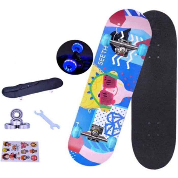 Skateboard Complet ACTA College 8" - Pour Débutants - Deck érable 7 Plis, Roues 52mm