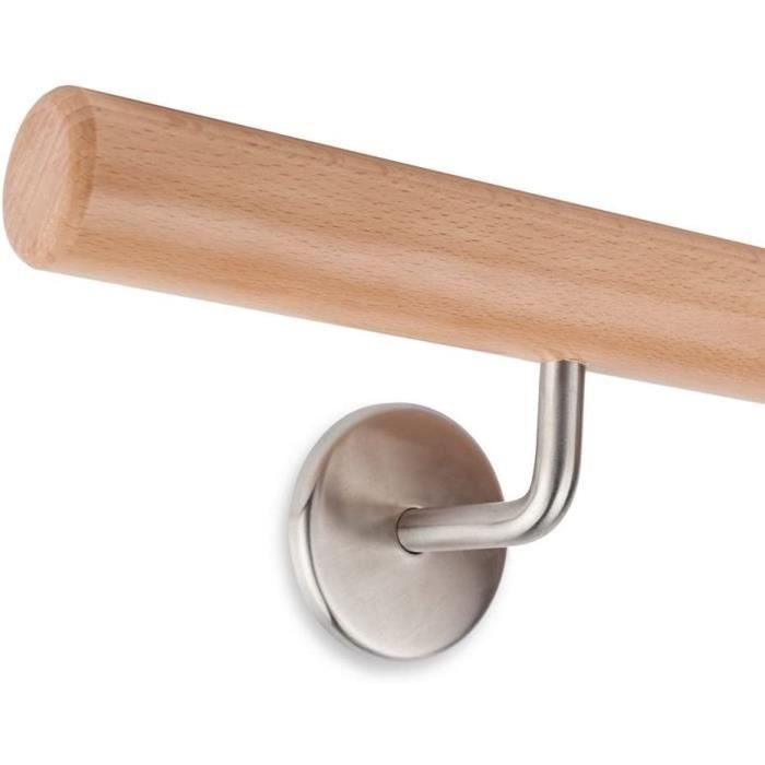 QWORK® 5 Pièces Supports De Main Courante En Acier Inoxydable