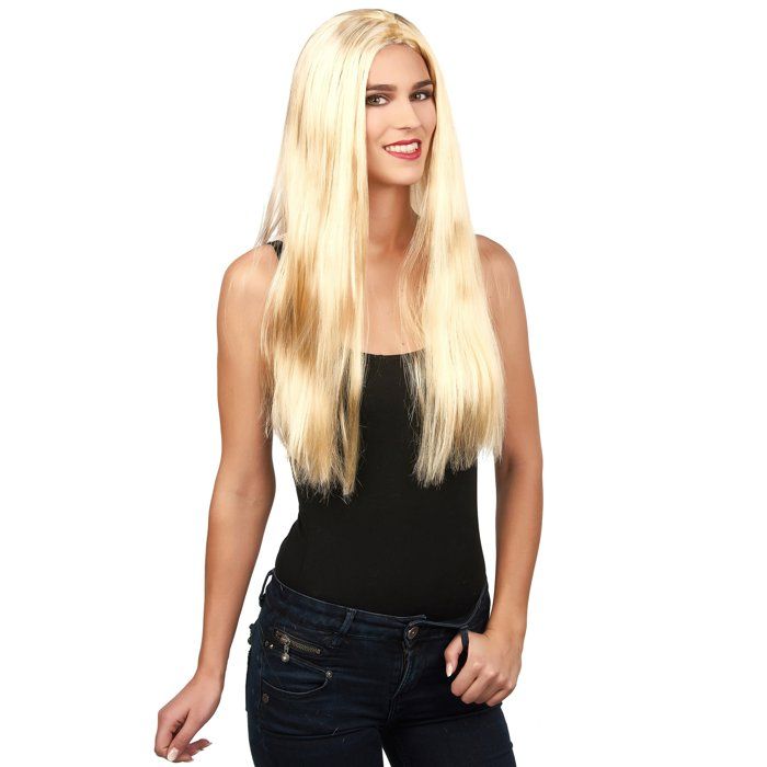 perruque blonde très longue