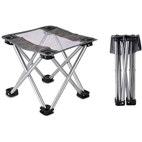 Youkk Tabouret Pliable Chaise De Camping Fournitures De Pique Nique Tissu Oxford L Ger Supportant Noir Tabourets Barbecue Domicile Chaises Plage
