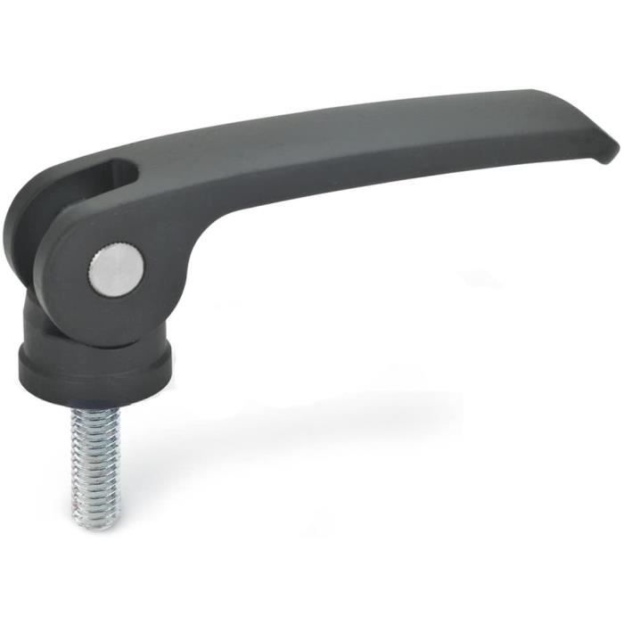 Ganter Normelemente GN 237.3 NI 50 50 A SW scharnier voor zware lasten roestvrij staal NI, zilver, 50 x 50 mm