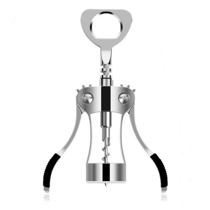 Tire-Bouchon Drincarier Avec Décapsuleur - Design Rouge - Set 3 Pièces Pour Vin Et Bière