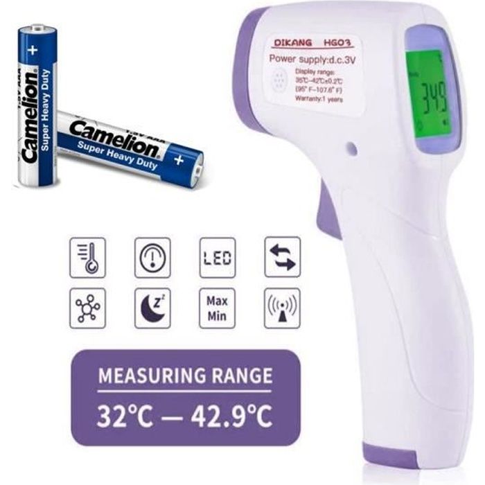 Thermometre Frontal Infrarouge Precis Thermometre Electronique De Haute Precision Enfants Bebe Adulte Maison Plis Inclus Cdiscount Puericulture Eveil Bebe Thermometre Frontal Infrarouge Precis Thermometre Electronique De Haute Precision Enfants Bebe Adulte Maison Plis Inclus Cdiscount Puericulture Eveil Bebe