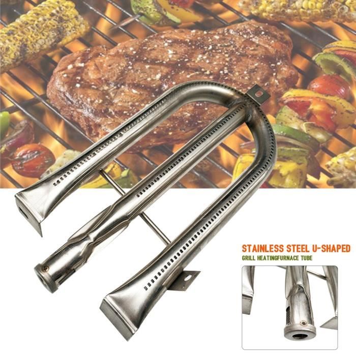 Jenngaoo Croisé Tube 12,7 à 21,59CM Tube Réglable, 4 Pièces Brûleur en Acier Inoxydable Réglable Universels pour Char Broil, 463673517,463673017, 463376018P2