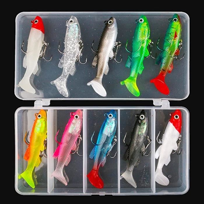 Leurre Hélice Pour Bar – Double Hélice, Corps 9-10 Cm, Plombé, Fluorescent, Pour Rivière Et Lac