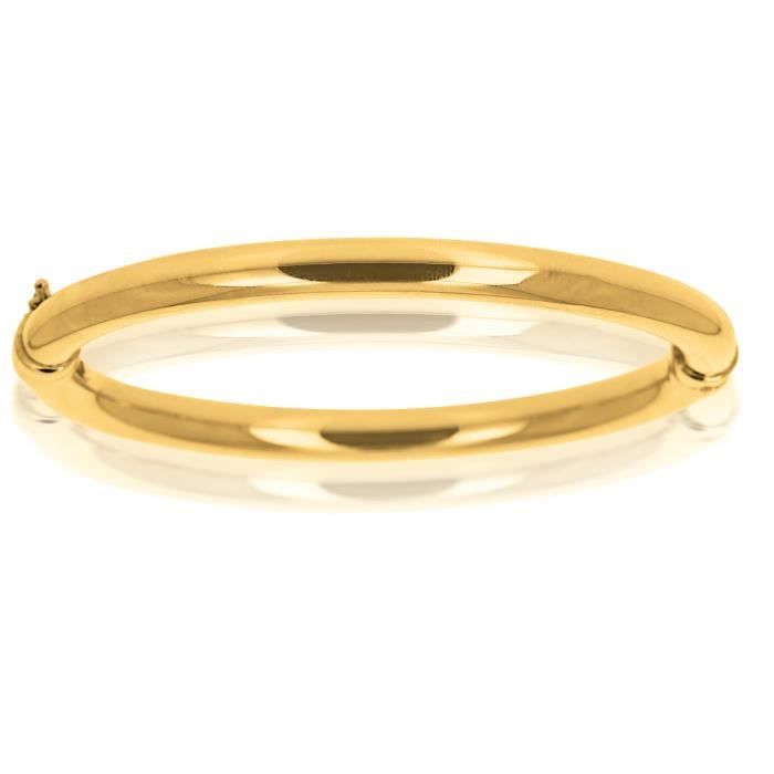 Bracelet Jonc Ajouré En Or Jaune 18 Carats - Occasion état Impeccable