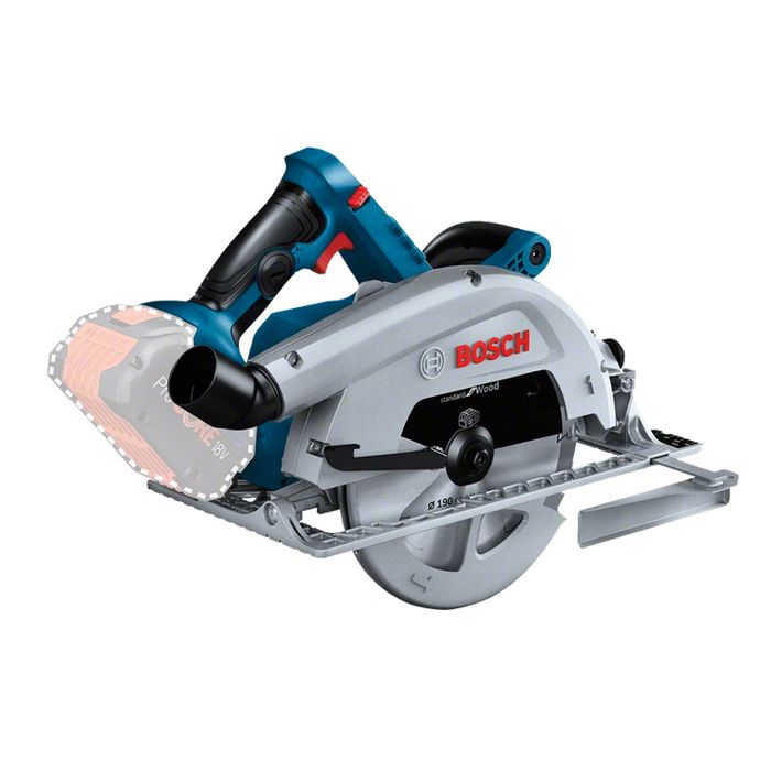 Scie circulaire BOSCH GKS 18V 68 C Ø190mm 18V BiTurbo Sans batterie ni chargeur 06016B5001 - vue 2