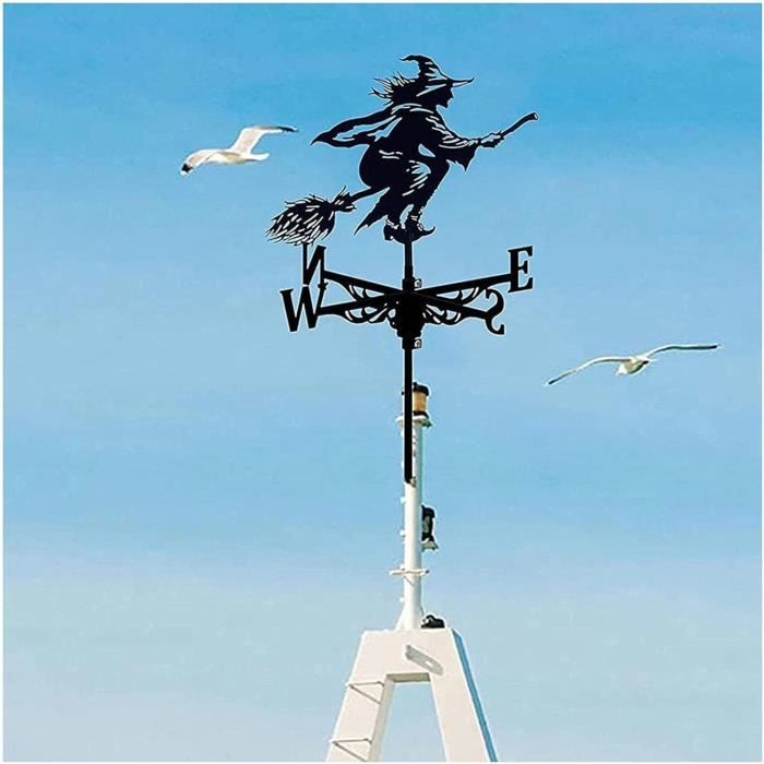 HPKJGKO Décoration Murale De Silhouette De Chaudron De Sorcière D'halloween, Enseigne Murale En Métal Suspendue De Sorcières Effrayantes D'halloween, Décoration De Porte De Cadre De Porte