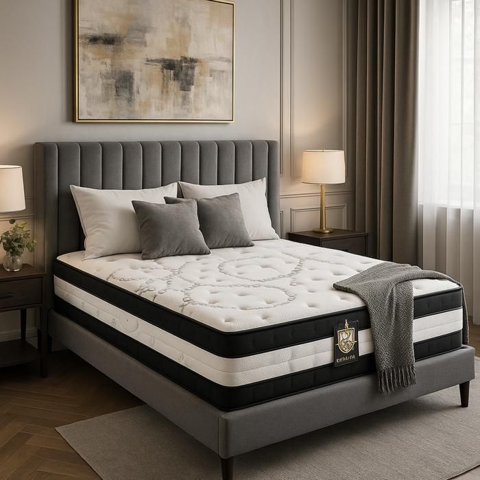 Matelas Excelsior 160 x 200 by Sampur - Mémoire de Forme - Ressorts Ensachés - Mousse Haute Résilience - Épaisseur 30cm - Confort Matelas Excelsior 160 x 200 by Sampur - Mémoire de Forme - Ressorts Ensachés - Mousse Haute Résilience - Épaisseur 30cm - Confort