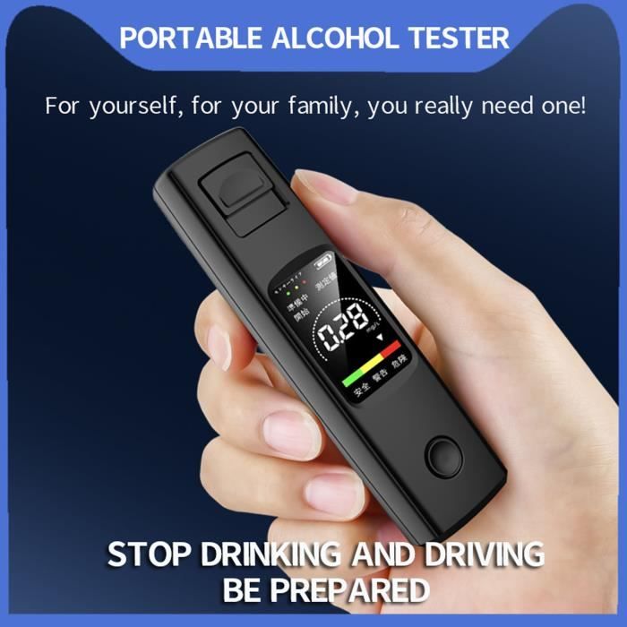 Testeur D'alcool éthylomètre Digital Overmax AD-05 - Portable, écran LCD, Garantie 2 Ans