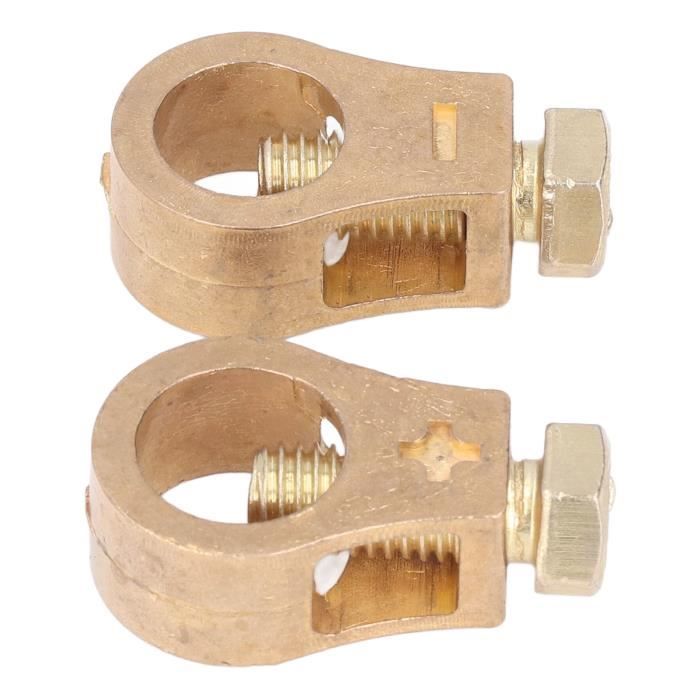 Connecteurs De Batterie En Laiton 300A – 2 Pinces M10 Pour Voitures Et Camions, Installation Simple Et Fiable