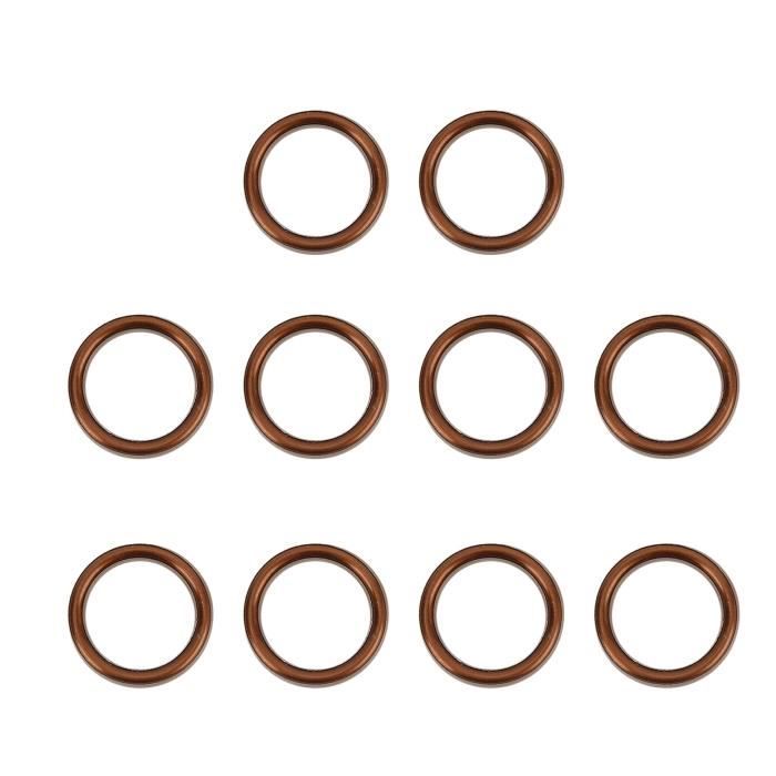 Lot De 10 Joints D'échappement Pour Moto - Diamètre Extérieur 48 Mm - Compatible Dirt, ATV, Scooter, Motocross, Vintage - Étanchéité Pot D'échappement - 5