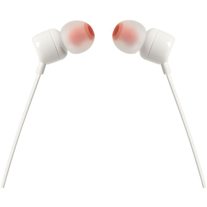 Ecouteurs filaires - JBL - Tune 110 - Intra-auriculaires - Prise 35 mm - Blanc