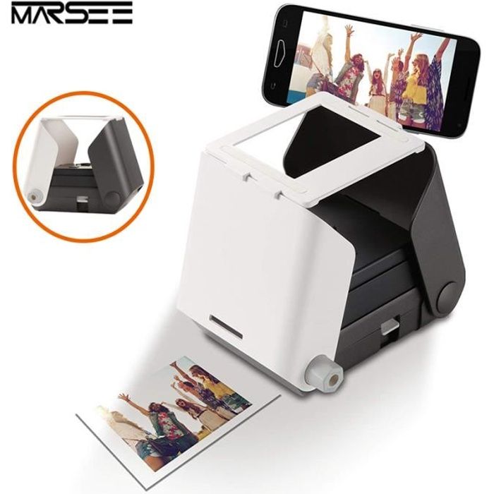 Imprimante Photo Portable, Mini Imprimante Photo Couleur 1 ppm, Imprimante  instantanée Polaroïd pour iPhone XS, XS MAX,XR, 8 etc - Cdiscount  Informatique