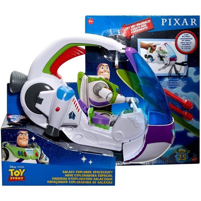 Jouet - Mattel - Toy Story - Vaisseau spatial avec canon de tir à la roquette - Bleu - Mixte