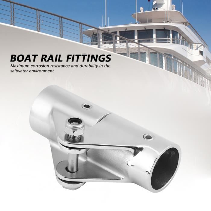 Raccord Pivotant Pour Tube Marin En Acier Inoxydable 316 - Diamètre 25mm, Pour Auvents, Mâts, Bateaux - 5