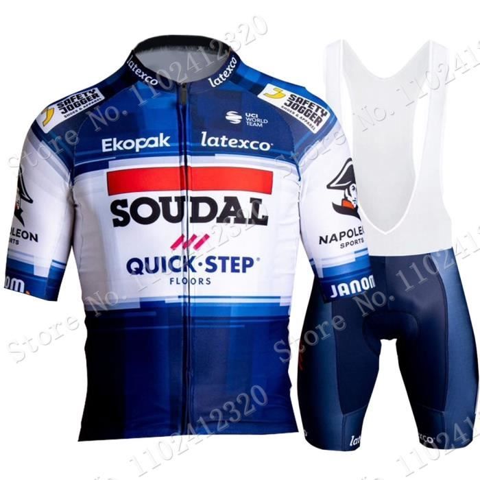 Maillot Cyclisme Homme Pro Team 2022 - Kit Cuissard Bretelles Gel - Respirant VTT