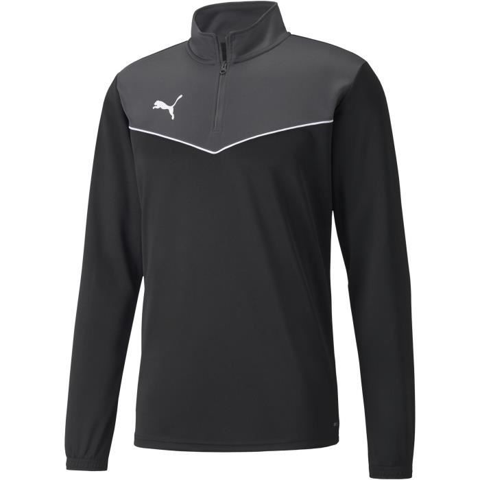 Maillot de Football manches longues 1/4 zip - PUMA - INDRISE - Polyester - Homme - Noir