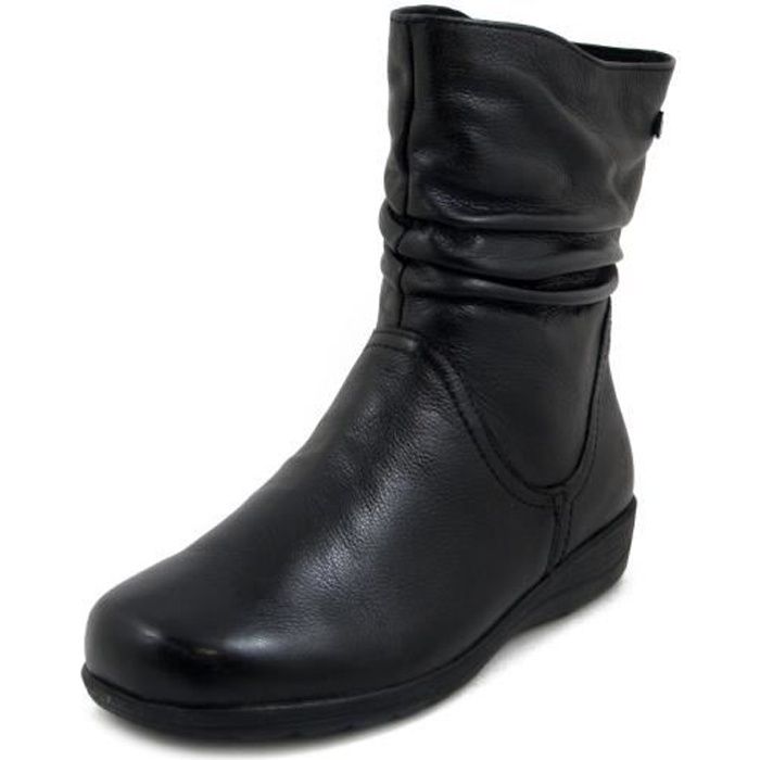 bottines cuir a lacets