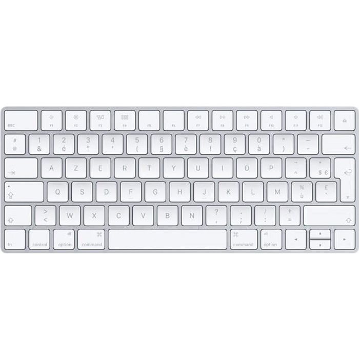 clavier pc Apple Magic Keyboard MLA22F/A – Clavier sans fil compact Bluetooth rechargeable (AZERTY Francais)